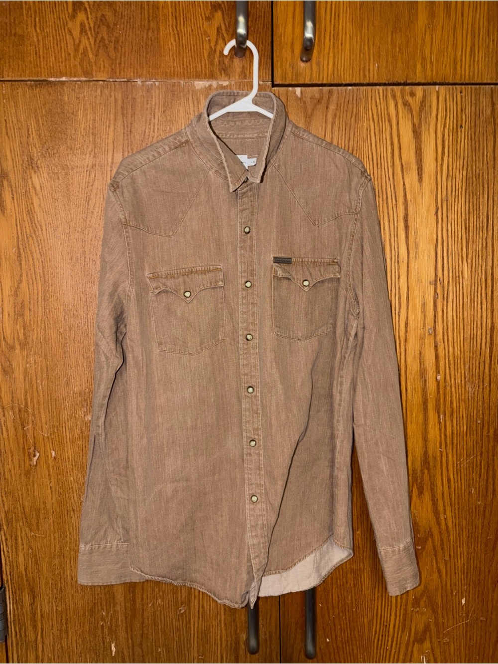 Men's Brown Corduroy Shirt - Calvin Klein